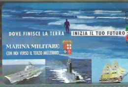 TELECOM -  MARINA MILITARE -  NUOVA -  LIRE 5000 - GOLDEN 1166 - Publiques Figurées Ordinaires