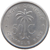 BELGIAN CONGO 50 CENTIMES 1955 #s089 0351 - 1951-1960: Baudouin I.