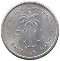 BELGIAN CONGO 50 CENTIMES 1955 #s089 0349 - 1951-1960: Baudouin I.