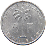 BELGIAN CONGO 5 FRANCS 1958 #s090 0071 - 1951-1960: Baldovino I