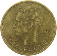 BELGIAN CONGO 5 FRANCS 1936 #s092 0069 - 1934-1945: Leopold III.