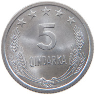 ALBANIA 5 QINDARKA 1969 #s089 0375 - Albanie