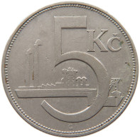 CZECHOSLOVAKIA 5 KORUN 1925 #s098 0179 - Tchécoslovaquie