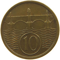 CZECHOSLOVAKIA 10 HALERU 1922 #s096 0629 - Tchécoslovaquie