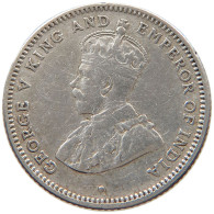 CEYLON 25 CENTS 1917 #s100 0817 - Sri Lanka