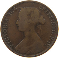 GREAT BRITAIN HALF PENNY 1870 #s095 0325 - K. 1/2 Crown