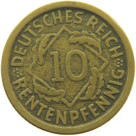 GERMANY WEIMAR 10 RENTENPFENNIG 1923 D #s095 0641 - Andere & Zonder Classificatie