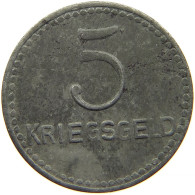 GERMANY NOTGELD 5 PFENNIG 1919 KAISERSLAUTERN #s100 0245 - Andere & Zonder Classificatie