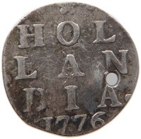 NETHERLANDS 2 STUIVERS 1776 HOLLAND #s091 0095 - Provinciale Munten