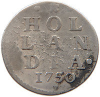 NETHERLANDS 2 STUIVERS 1750 HOLLAND #s101 0179 - Provinzen