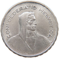 SWITZERLAND 5 FRANCS 1933 #s094 0019 - 5 Francs