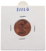 UNITED STATES OF AMERICA CENT 2002 D LINCOLN #alb072 0219 - 1959-…: Lincoln, Memorial Reverse