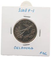 UNITED STATES OF AMERICA QUARTER 2008 P OKLAHOMA #alb071 0423 - 1999-2009: State Quarters