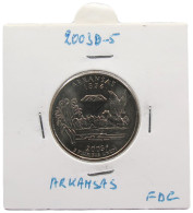 UNITED STATES OF AMERICA QUARTER 2003 D ARKANSAS #alb071 0207 - 1999-2009: State Quarters