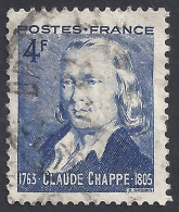 FRANCIA 1944 - Yvert 619° - Chappe | - Used Stamps