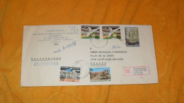 ENVELOPPE DE 1986 ../ AGRUNION CRETE...RECOMMANDE GRECE...CACHETS IRAKLION POUR SAINT JEAN DE VEDAS FRANCE + TIMBRES X5 - Briefe U. Dokumente