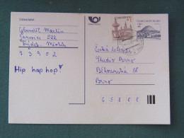 Czech Republic 1995 Stationery Postcard Hora Rip Mountain Sent Locally - Covers & Documents