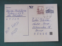 Czech Republic 1995 Stationery Postcard Hora Rip Mountain Sent Locally - Covers & Documents