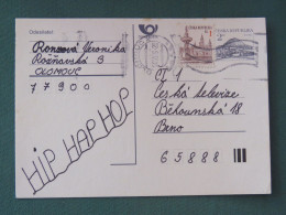 Czech Republic 1995 Stationery Postcard Hora Rip Mountain Sent Locally - Briefe U. Dokumente