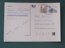 Czech Republic 1995 Stationery Postcard Hora Rip Mountain Sent Locally - Briefe U. Dokumente