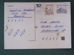 Czech Republic 1995 Stationery Postcard Hora Rip Mountain Sent Locally - Covers & Documents