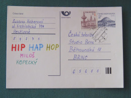 Czech Republic 1995 Stationery Postcard Hora Rip Mountain Sent Locally - Briefe U. Dokumente