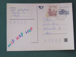 Czech Republic 1995 Stationery Postcard Hora Rip Mountain Sent Locally - Briefe U. Dokumente