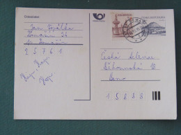 Czech Republic 1995 Stationery Postcard Hora Rip Mountain Sent Locally - Briefe U. Dokumente