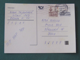 Czech Republic 1995 Stationery Postcard Hora Rip Mountain Sent Locally - Brieven En Documenten