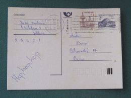 Czech Republic 1995 Stationery Postcard Hora Rip Mountain Sent Locally - Covers & Documents