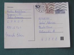 Czech Republic 1995 Stationery Postcard Hora Rip Mountain Sent Locally - Briefe U. Dokumente