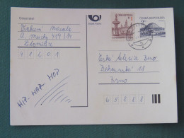 Czech Republic 1995 Stationery Postcard Hora Rip Mountain Sent Locally - Brieven En Documenten