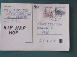 Czech Republic 1995 Stationery Postcard Hora Rip Mountain Sent Locally - Lettres & Documents