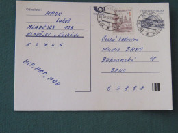 Czech Republic 1995 Stationery Postcard Hora Rip Mountain Sent Locally - Brieven En Documenten