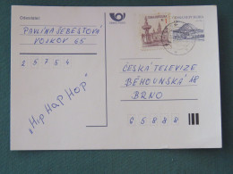 Czech Republic 1995 Stationery Postcard Hora Rip Mountain Sent Locally - Briefe U. Dokumente