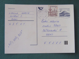 Czech Republic 1995 Stationery Postcard Hora Rip Mountain Sent Locally - Briefe U. Dokumente