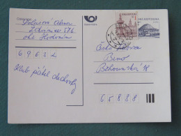 Czech Republic 1995 Stationery Postcard Hora Rip Mountain Sent Locally - Lettres & Documents