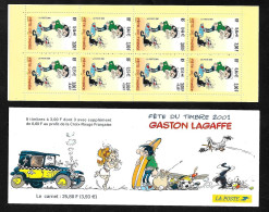 Carnet Journée Du Timbre 2001 BC3370a Gaston Lagaffe  Neufs * * B/TB Jamais Plié  Soldé  Au Prix De La Poste En 2001 - Stamp Day
