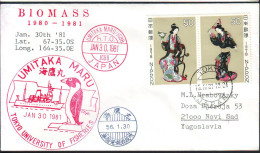 JAPAN - NIPPON - TOKYO UNIV. OF FISHERIES - SHIP UMITAKA MARU - 1981 - Antarctic Wildlife