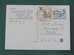 Czech Republic 1997 Stationery Postcard 3 + 1 Kcs Sent Locally - Lettres & Documents