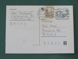 Czech Republic 1997 Stationery Postcard 3 + 1 Kcs Sent Locally - Lettres & Documents