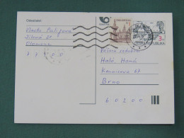 Czech Republic 1997 Stationery Postcard 3 + 1 Kcs Sent Locally - Briefe U. Dokumente