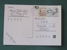 Czech Republic 1997 Stationery Postcard 3 + 1 Kcs Sent Locally - Briefe U. Dokumente