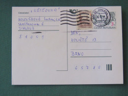 Czech Republic 1997 Stationery Postcard 3 + 1 Kcs Sent Locally - Briefe U. Dokumente