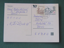 Czech Republic 1997 Stationery Postcard 3 + 1 Kcs Sent Locally - Briefe U. Dokumente