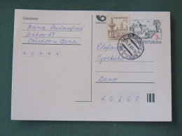 Czech Republic 1997 Stationery Postcard 3 + 1 Kcs Sent Locally - Briefe U. Dokumente