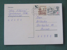 Czech Republic 1997 Stationery Postcard 3 + 1 Kcs Sent Locally - Covers & Documents