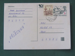 Czech Republic 1997 Stationery Postcard 3 + 1 Kcs Sent Locally - Lettres & Documents