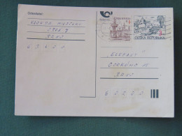 Czech Republic 1997 Stationery Postcard 3 + 1 Kcs Sent Locally - Covers & Documents