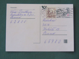 Czech Republic 1997 Stationery Postcard 3 + 1 Kcs Sent Locally - Briefe U. Dokumente